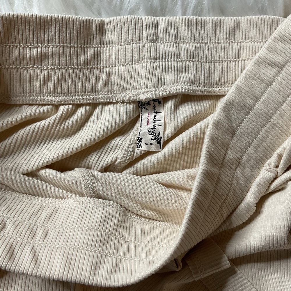 Free People Cozy Does It Shorts in Cream - Picture 13 of 13